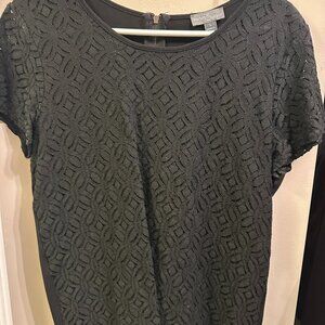 Black Lace Market & Spruce Top, Size L